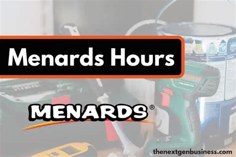 Hours for menards today. Things To Know About Hours for menards today. 