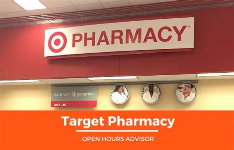 Target Pharmacy opens at 9:00 AM and closes at 7:00 PM. As a result, a