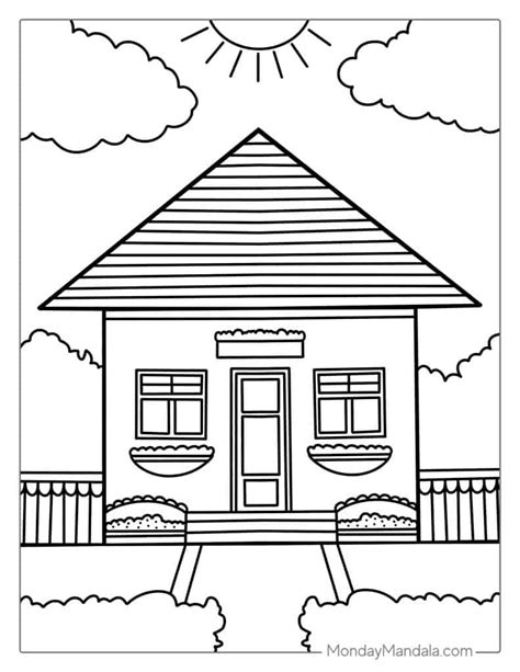 House Coloring Shee