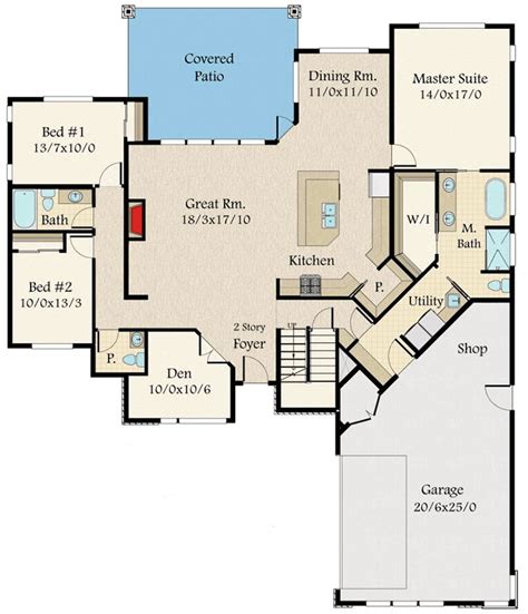 House Floor Plans With Kitchen In Front 6 Pictures