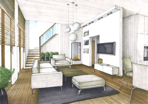 House Inside Drawing