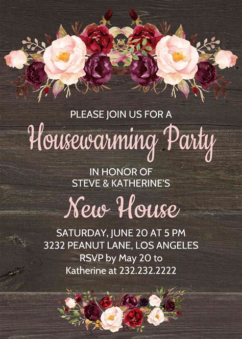 House Party Invite Template