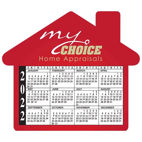 House Shaped Calendar Magnets