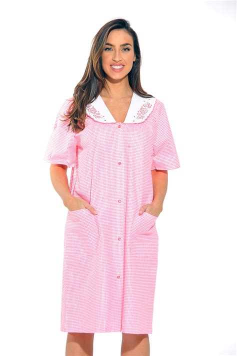 House Dresses for Women Waltz Length Muumuu with Pockets Duster Housecoat Short Sleeve Patio Dress S-XXXL. 220. $2999. Save 15% (some sizes/colors) Details. FREE delivery Thu, Oct 12 on $35 of items shipped by Amazon. Or fastest delivery Wed, Oct 11.. 
