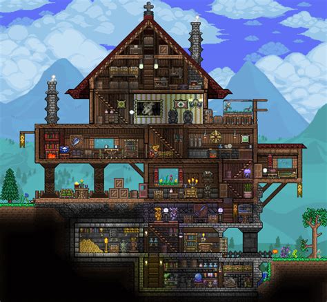 House ideas terraria. Jungle house for NPC in my master mode world :) Sort by: Add a Comment. Box-Mink. • 2 yr. ago. This is so cool!!! I love the pond on the bottom that has a picnic table to the right of it. It looks like such a fun hidden chill out spot! 10. 