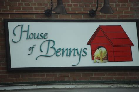 The actual menu of the House of Bennys restaurant. Prices and