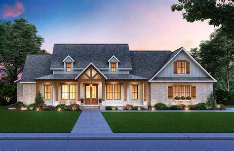 Jan 28, 2021 - House Plan 41413 - Cottage, Country, Craftsman, Farmhouse Style House Plan with 2290 Sq Ft, 3 Bed, 3 Bath, 2 Car Garage