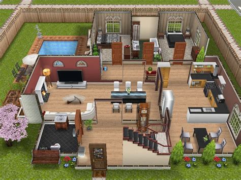 Sims Free Play. Sims Freeplay Houses. Sims House Design.