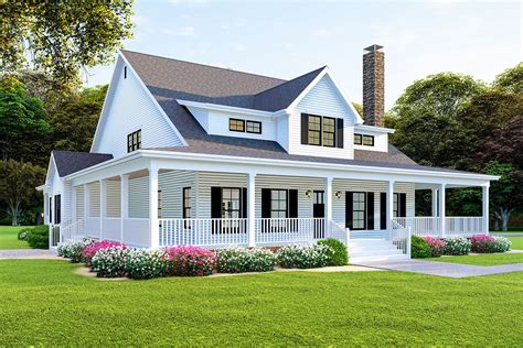 The best one story wrap around porch house floor plans. Find small, rustic, country, farmhouse, Southern more home designs! Call 1-800-913-2350 for expert help.. 
