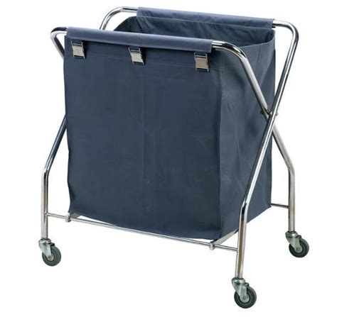 Housekeeping trolley. .  2 foldable holders at the bottom.  130L linen bags inc...