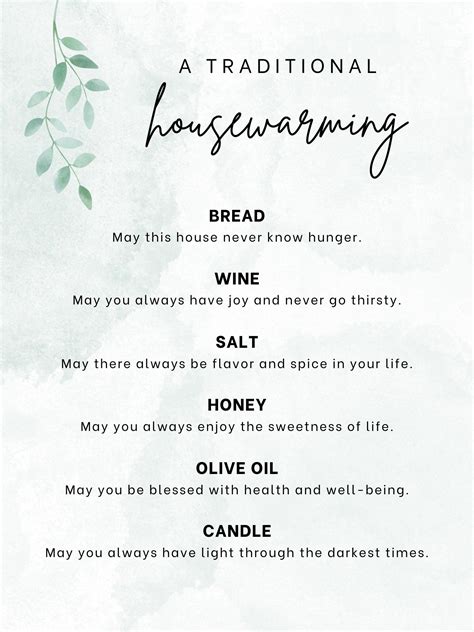 Housewarming Gift Printable Bread, Salt, Wine