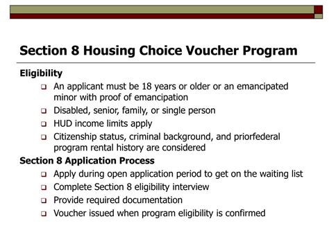 Housing Choice Voucher Program Section 8 Eligibility amp How It Works