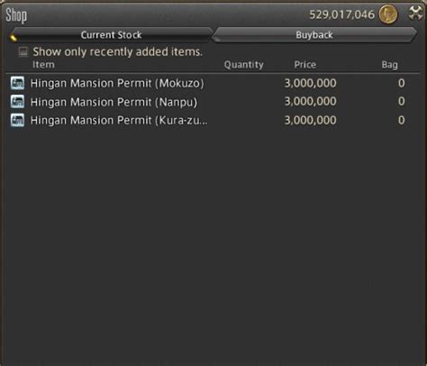 Housing permit ffxiv. Houses start from 16-20 million gil. Mansions start from 40-50 million gil. After purchasing the plot, players must also construct the house itself. This will cost an additional fee to purchase the housing construction permit, which is 450,000 gil for cottages, 1 million gil for houses, and 3 million gil for mansions. 