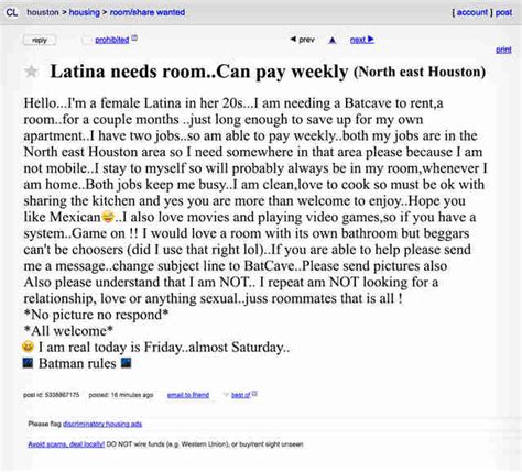 craigslist Rooms & Shares in Cypress, TX. ... NW Houston/Lone Star/Cy Fair/GreenhouseWest rd/Barker Cypres ... Need roommate. $700.. 