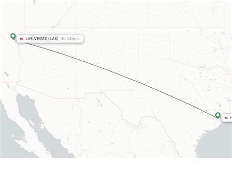 Direct (non-stop) flights from Las Vegas to Houston. All flight schedules from Harry Reid International Airport , Nevada , USA to George Bush Intcntl Houston , Texas , USA . This route is operated by 4 airline (s), and the flight time is 4 hours and 03 minutes. The distance is 1226 miles.. 