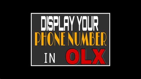 How Can I Get My Phone Number Off Of Olx?