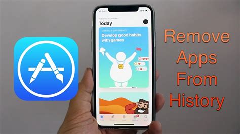 How to delete purchased apps from app store history permanently