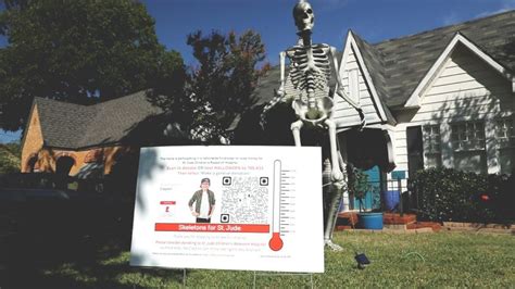How 12-foot yard skeletons are helping save lives nationwide