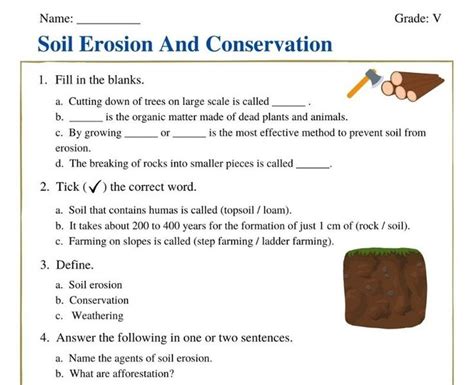 How Can You Help Control Soil Erosion Math Worksheet Printable Word