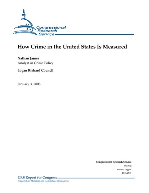 How Crime in the United States Is Measured - EveryCRSReport