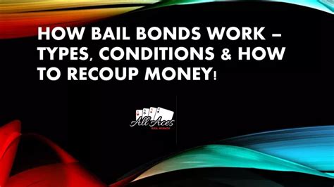 How Do Bail Bonds Work Types Conditions amp How to Recoup Money