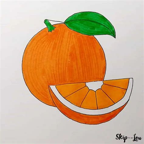 How Do You Draw A Orange