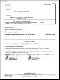 How Do You File a Trial by Written Declaration