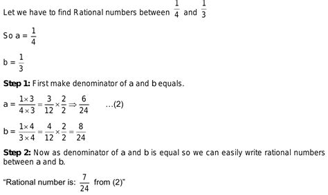 How Do You Find a Rational Number Between Two Fractions?