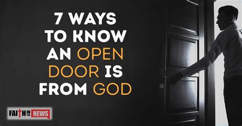 How Do You Know if that Open Door is from God?