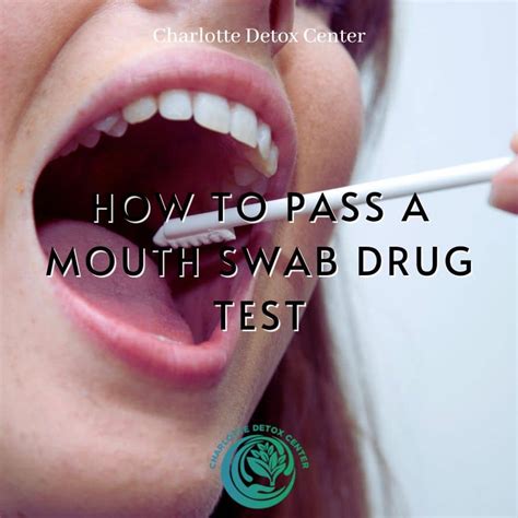 How Do You Pass A Saliva Swab Drug Test