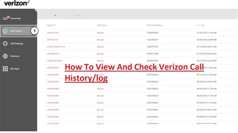 How Do You See Call History On Verizon App