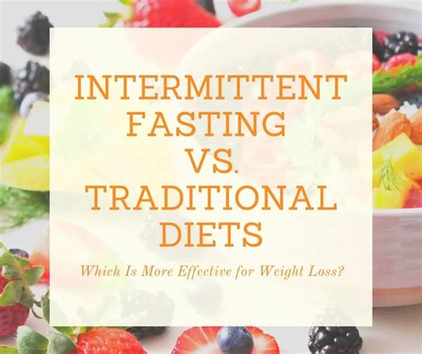 How Does Intermittent Fasting Compare to Other Diets 