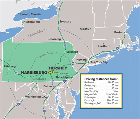 How Far Is Gettysburg Pa From Hershey Pa - BikeHike