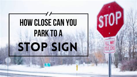 How Far Should You Park From A Stop Sign? - YouTube