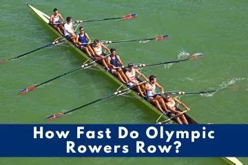 How Fast Do Olympic Rowers Row? Rowing Crazy