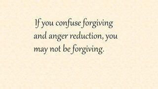 How Forgiving a Person and Transcending Your Anger Differ
