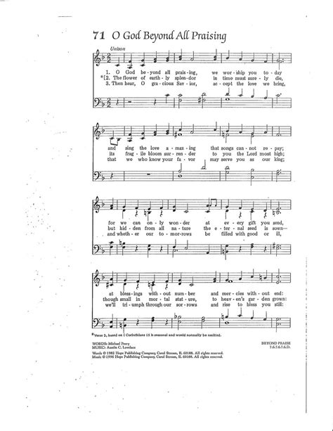 How Great Is Our God Songbook