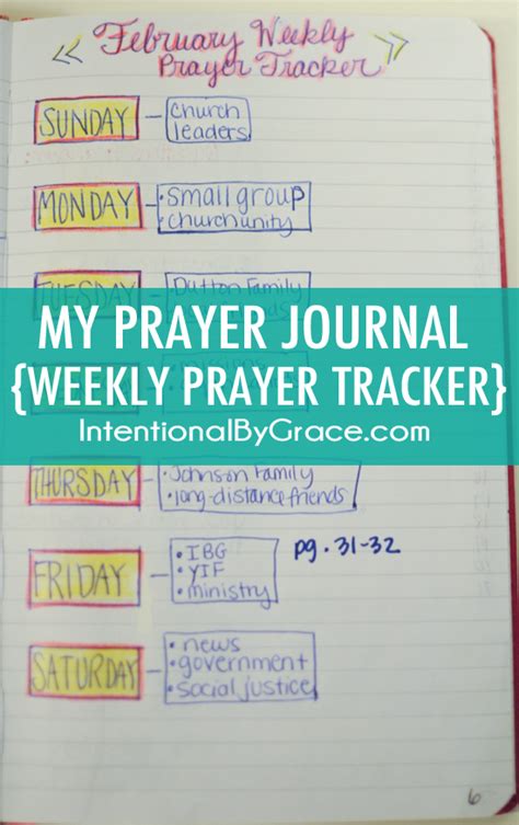 How I Set Up My New Prayer Journal - Intentional By Grace