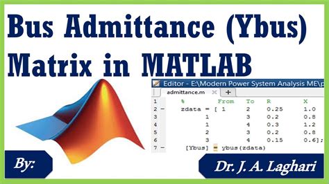 How I can find admittance matrix in matlab - MathWorks