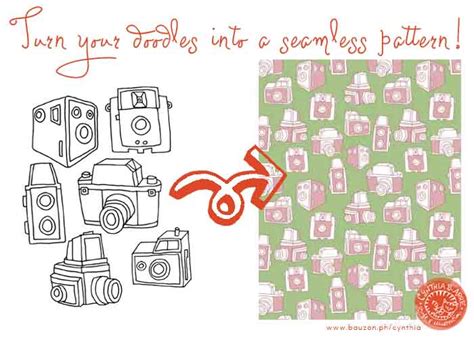 How I make seamless patterns in (Tutorial) Cynthia, inside.