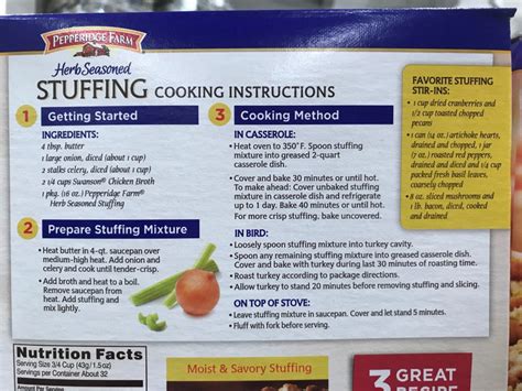 How Long To Cook Pepperidge Farm Stuffing - adventuresomekitchen