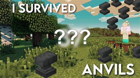 How Many Anvils can you Survive in Minecraft? - YouTube