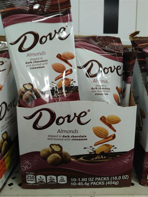 How Many Carbs Are In A Dove Dark Chocolate With Almonds?