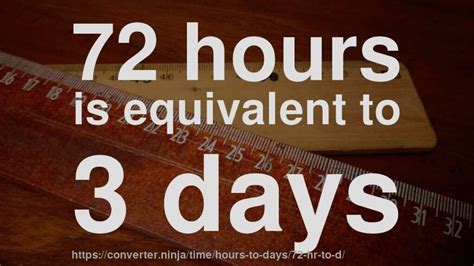 How Many Days Is 72 Hours? - skillshower.com