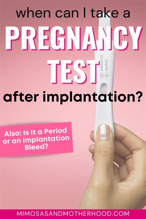 How Many Days after Implantation Can you Test