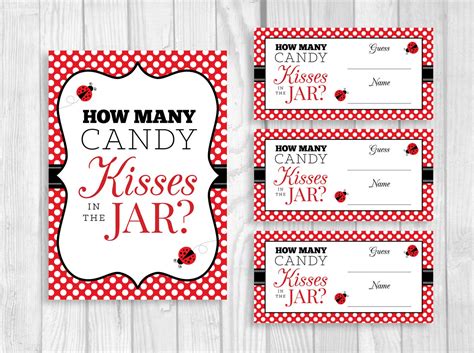 How Many Kisses in the Jar - Etsy