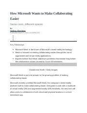 How Microsoft Wants to Make Collaborating Easier