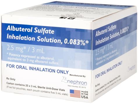How Much Is Albuterol For Nebulizer Without Insurance