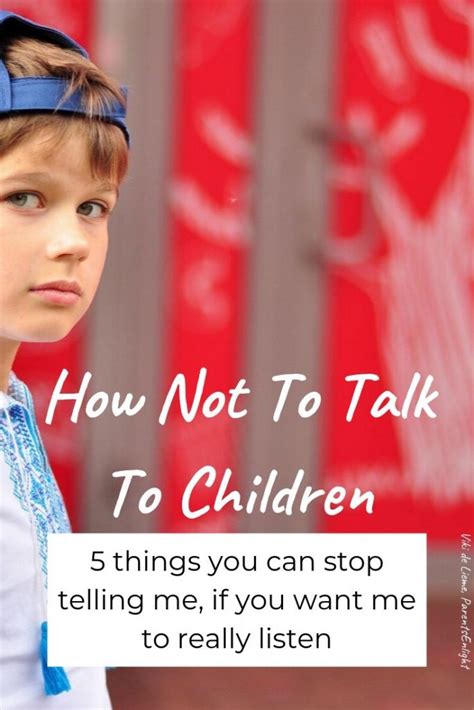 How Not To Talk To Children and Empower them Instead - Viki de …