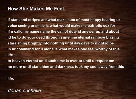 How She Makes Me Feel - Poetry